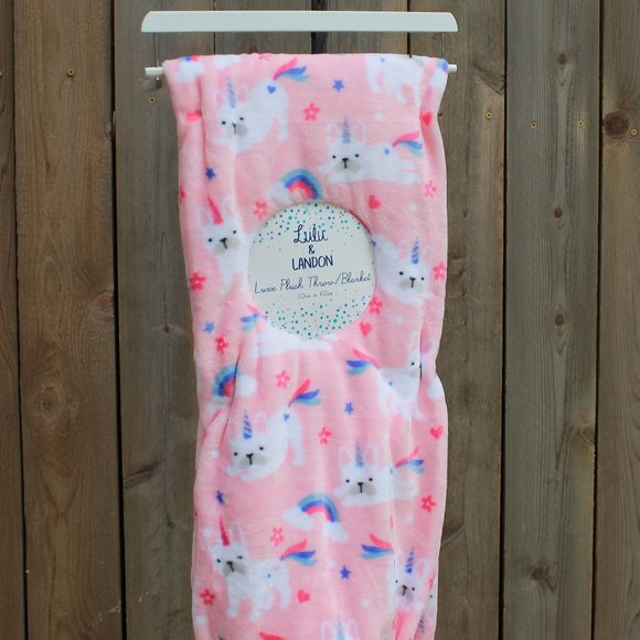 Lulu & Landon Other - Lulu & Landon Frenchie Unicorn Rainbow Blanket NWT